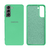 Capinha Celular Galaxy S21 Silicone Cover Aveludado Verde Água