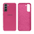 Capinha Celular Galaxy S21 Silicone Cover Aveludado Rosa Hisbisco