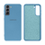 Capinha Celular Galaxy S21 Silicone Cover Aveludado Azul Caribe