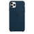 Capinha Celular para iPhone 11 Pro Max Silicone Aveludado Azul Cobalto