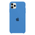 Capinha Celular para iPhone 11 Pro Max Silicone Aveludado Azul Caribe