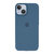 Capinha Silicone Aveludado para iPhone 14 Plus Azul Holandês