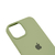 Capinha Silicone Aveludado para iPhone 14 Plus Verde Menta