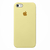 Capinha Celular iPhone 5, 5S e SE 1ª Geração (2016) Silicone Cover Aveludado Amarelo Bebê