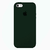 Capinha Celular iPhone 5, 5S e SE 1ª Geração (2016) Silicone Cover Aveludado Verde Escuro