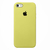 Capinha Celular iPhone 5, 5S e SE 1ª Geração (2016) Silicone Cover Aveludado Amarelo Lemon