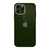 Capa Silicone Vidro Glass Compatível com iPhone 12 Pro Max Proteção de Camera Lentes de Safira - Verde