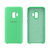 Capinha Celular Galaxy S9 Silicone Cover Aveludado Verde Água