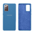 Capinha Celular Galaxy Note 20 Silicone Cover Aveludado Azul Caribe