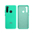 Capinha Celular Para Xiaomi Redmi Note 8 Silicone Cover Aveludado Verde Água