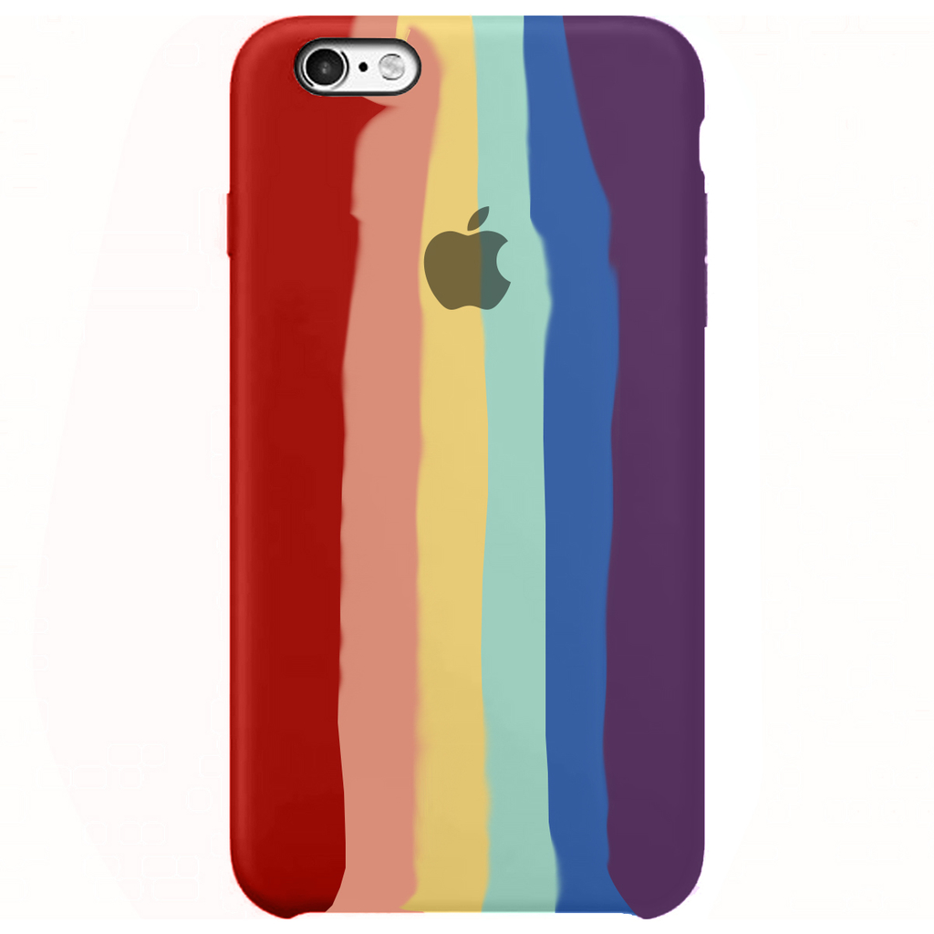 Capinha Celular iPhone 6S Plus em silicone - Orgulho Arco Íris