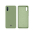 Capinha Celular Para Xiaomi Redmi 9A Silicone Cover Aveludada Verde Menta