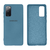 Capinha Celular Galaxy S20 FE Silicone Cover Aveludado Azul Caribe