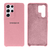 Capinha Celular Galaxy S21 Ultra com Relevo nas Câmeras Rosa chiclete