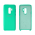 Capinha Celular Galaxy S9 Plus Silicone Cover Aveludado Verde Água