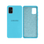 Capinha Celular Galaxy A51 Silicone Cover Aveludado Azul Piscina