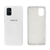 Capinha Celular Galaxy M51 Silicone Cover Aveludado Branco