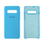 Capinha Celular para Galaxy S10 Silicone Cover Aveludado Azul Piscina