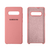 Capinha Celular Silicone Aveludada para Galaxy S10 Plus Rosa