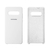Capinha Celular para Galaxy S10 Silicone Cover Aveludado Branco