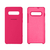 Capinha Celular para Galaxy S10 Silicone Cover Aveludado Rosa Pink