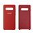 Capinha Celular para Galaxy S10 Silicone Cover Aveludado Vermelho