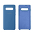 Capinha Celular para Galaxy S10 Silicone Cover Aveludado Azul Royal