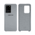 Capinha Celular Galaxy S20 Ultra Silicone Cover Aveludado Cinza Concreto