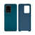 Capinha Celular Galaxy S20 Ultra Silicone Cover Aveludado Azul Holandês