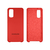 Capinha Celular Galaxy S20 Silicone Cover Aveludado Vermelho