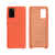 Capinha Celular Galaxy S20 Plus Silicone Aveludado Laranja