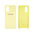 Capinha Celular Galaxy S20 Silicone Cover Aveludado Amarelo Bebê