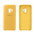 Capinha Celular Galaxy S9 Silicone Cover Aveludado Amarelo