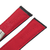 Pulseira Para Relógio Tag Heuer Carrera Completa Couro 22mm - Preta com Costuma Vermelha