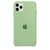 Capinha Celular para iPhone 11 Pro Max Silicone Aveludado Verde Menta