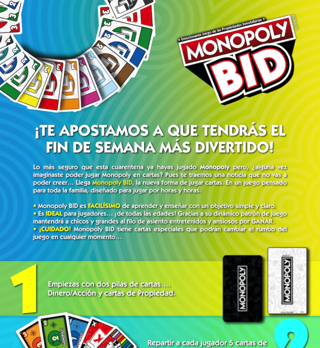 Juego cartas Monopoly - Comprar en Amapola