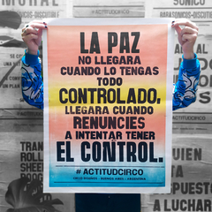 Afiche letterpress + La Paz