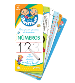 MINI ABREMENTE NUMEROS 40 PAGINAS CON ACTIVIDADES PARA ESCRIBIR Y BORRAR (4.