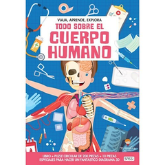 TODO SOBRE EL CUERPO HUMANO - VIAJA APRENDE EXPLORA - LIBRO + PUZZLE DE 200 PIEZAS - MANOLITO BOOK