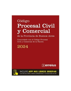 Código Procesal Civil Y Comercial 2024 - Editorial Erreius - Libreria De La Paz