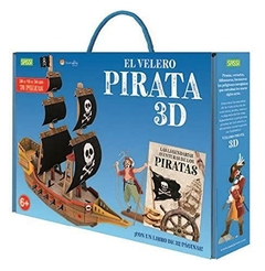 VELERO PIRATA 3D - LIBRO + MAQUETA 3D DE 76 PIEZAS - MANOLITO BOOK