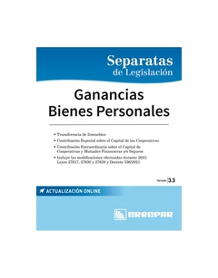 Separata De Ganancias Y Bienes Personales