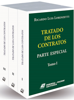 Tratado de los contratos. Parte Especial 3 Tomos - Ricardo Lorenzetti - Editorial Rubinzal Culzoni