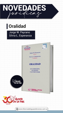 Oralidad - Peyrano/Esperanza - Editorial Rubinzal Culzoni