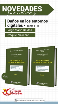 Daños en los entornos digitales 2 Tomos - Jorge Mario Galdos - Editorial Rubinzal Culzoni