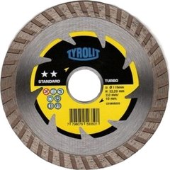 Disco Tyrolit Diamantado Turbo Sector 10 Mm - 115 X 22.2 X 10 Mm C23405020