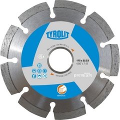 Disco Tyrolit-Premium Diamantado Segmentado Abrasivo - 178 Mm - 22.2 Mm Tipo LAB