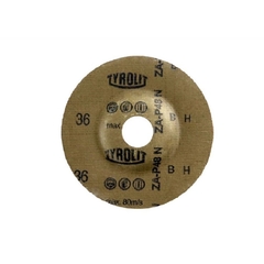 DISCO DE FIBRA TYROLIT RESPALDO FIBRA NATURAL OXIDO ZIRCONIO 180MM GR.36 - comprar online