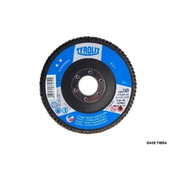 Disco Flap Convexo Fibra Tyrolit Oxido Zirconio - 115 Mm Gr.: 120 Caja x 10