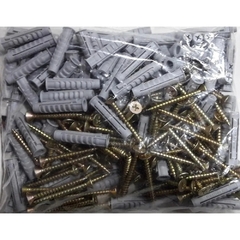 Tacos De Nylon Fischer Sx-8 Con Tornillo 22 X 45 Mm - Sx-8 Mm Bolsa X 100 - comprar online